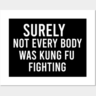 Surely not everybody was kung fu fighting Posters and Art